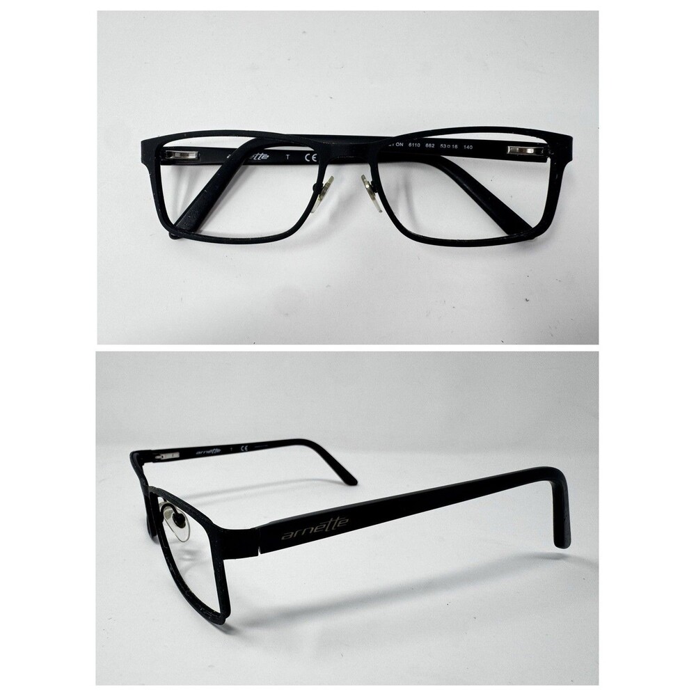 Arnette Set On 6110 662 Black Eyeglass Frames 53-16-140 Authentic